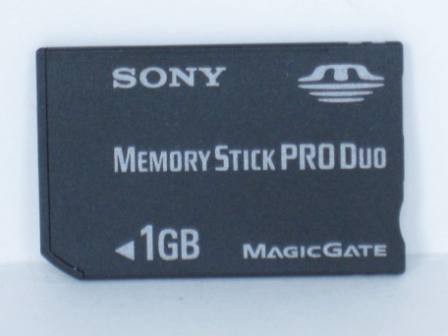 Sony 1GB Memory Stick Pro Duo (Black) - PSP Accessory